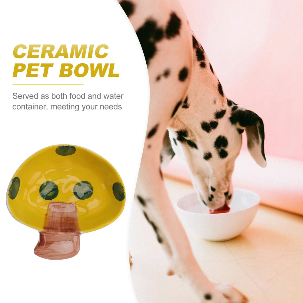

1pc Cartoon Dog Bowl Feeding Basin Practical Pet Feeder Pet Food Feeder for Pet