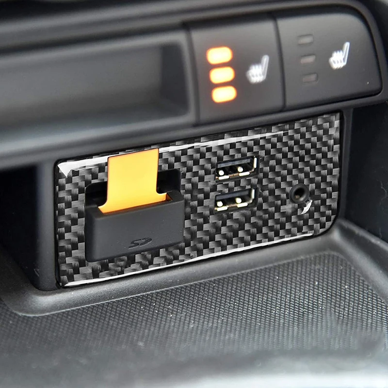 For Mazda MX-5 Miata Roadster Carbon Fiber Center Storage Button Switch Cover Trim Sticker 2016+ MX5 ND Interior | Спорт и