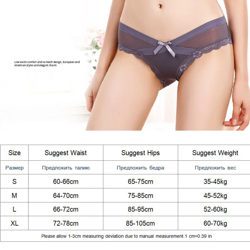 

Poblador 3Pcs/lot Sexy Women Lace Panties Set Underwear Seamless Women's Intimates Briefs Low Rise Comfort Lady Lingerie Tanga
