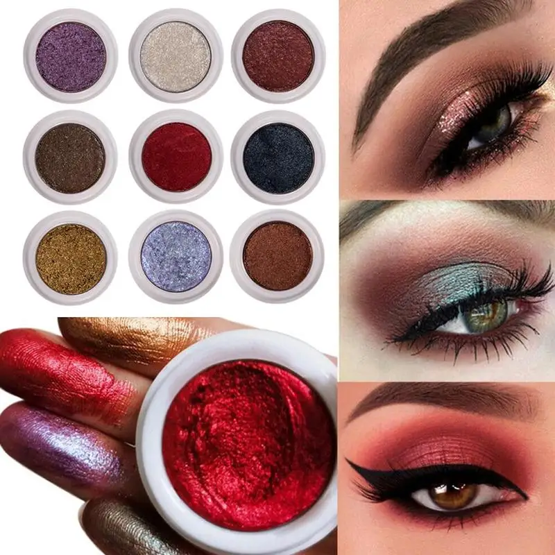 12 Colors Matte Glitter Shimmering Eyeshadow Eyeshadow Palette Metallic Shiny Long-lasting Waterproof Cosmetic Shimmer Eyeshadow