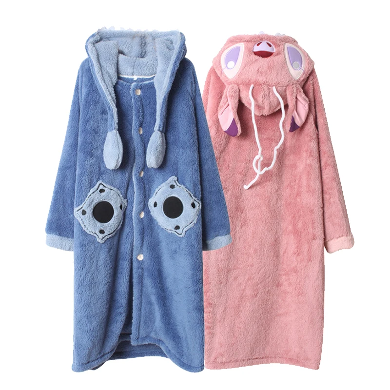 

Новинка 2021, одежда для сна для влюбленных, осенняя и зимняя длинная бархатная женская пижама кораллового цвета, утолщенная Милая фланелевая...