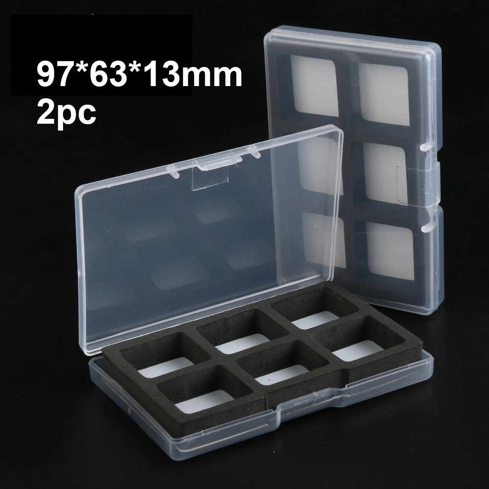 6 compartment 2pc Maximumcatch 2 шт. коробка для ловли нахлыстом 97*63*13 мм 6 магнитных отсеков маленький прозрачный тонкий крючок коробка муха коробка - Цвет: 6 compartment 2pc