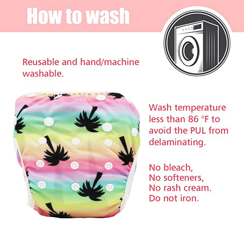 Многоразовая одежда для купания маленьких девочек ПУЛ Водонепроницаемый