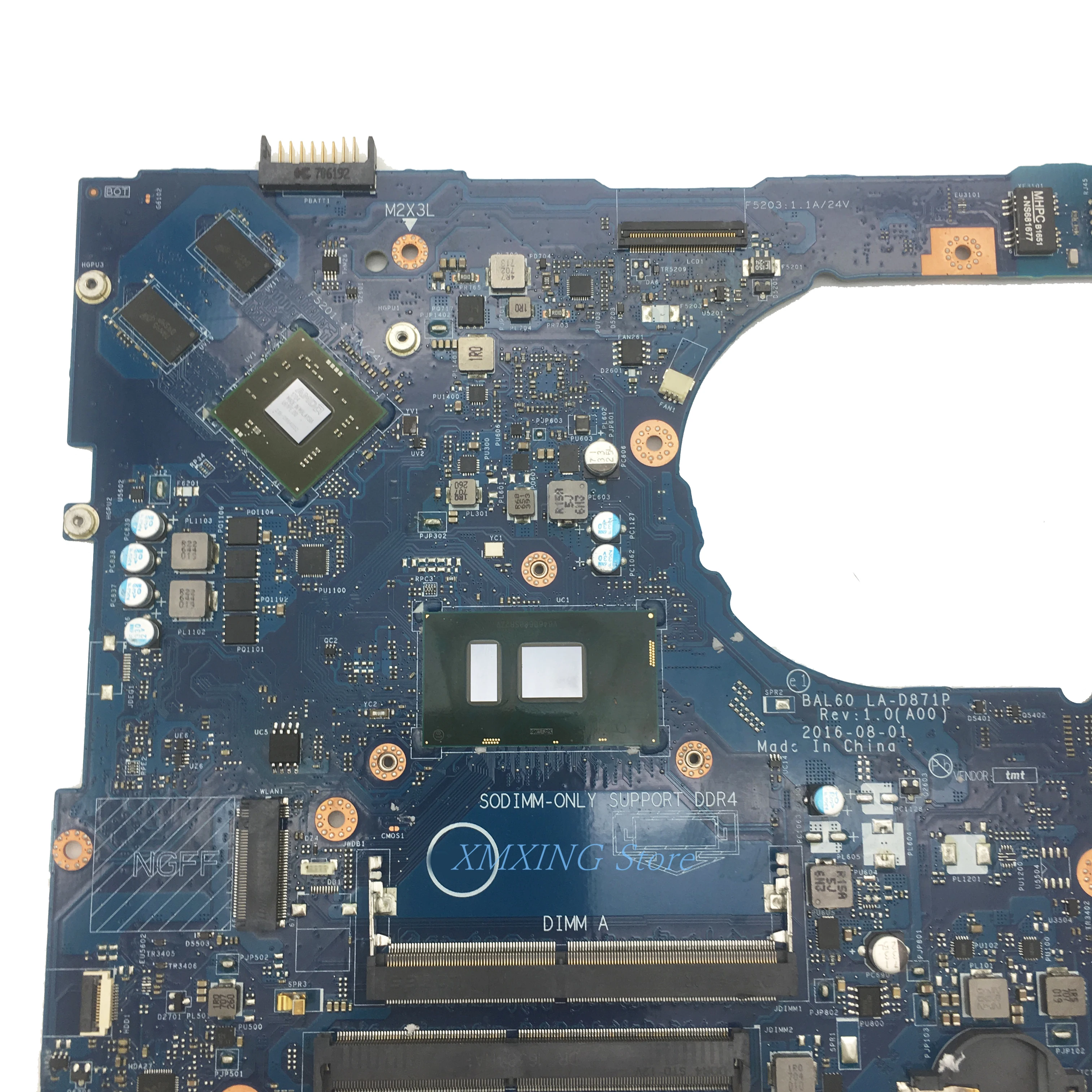 FULCOL для DELL Vostro 14 5468 5468D материнская плата ноутбука I7 7500U Geforce940MX LA D871P CN 09DT3W 9DT3W
