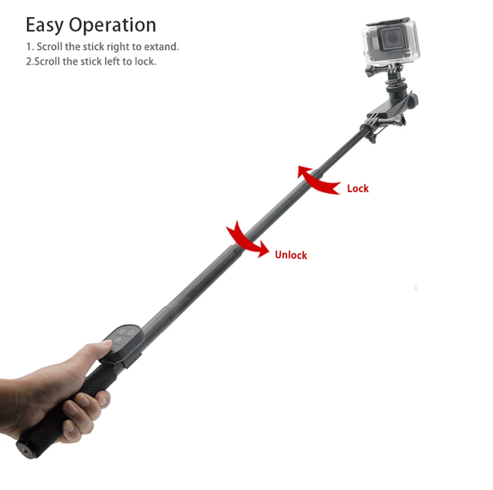 Tayogo Водонепроницаемая рукоятка подводная селфи палка для Gopro Дайвинг камера с Wi-Fi пульт дистанционного управления водостойкое использование океана