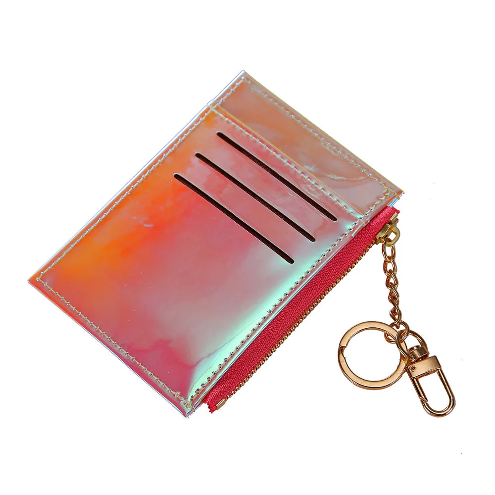 FONMOR женские бумажники лазерные Мини кошельки ID кредитница для женщин PU кожаный