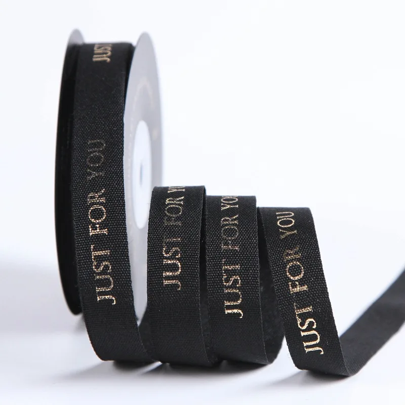 

15mm Hot Stamping Printing Ribbon Diy Handmade Birthday Gift Cake Gift Gift Box Ribbon Ins Bow Ribbon 10 Yards