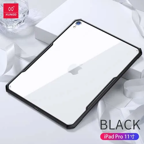Black-iPad Pro 11 Xundd прозрачная на планшет чехол для iPad Pro 1" 9,7" / подушки безопасности анти-осень противоударный чехол для iPad Pro 12," - Цвет: Black-iPad Pro 11