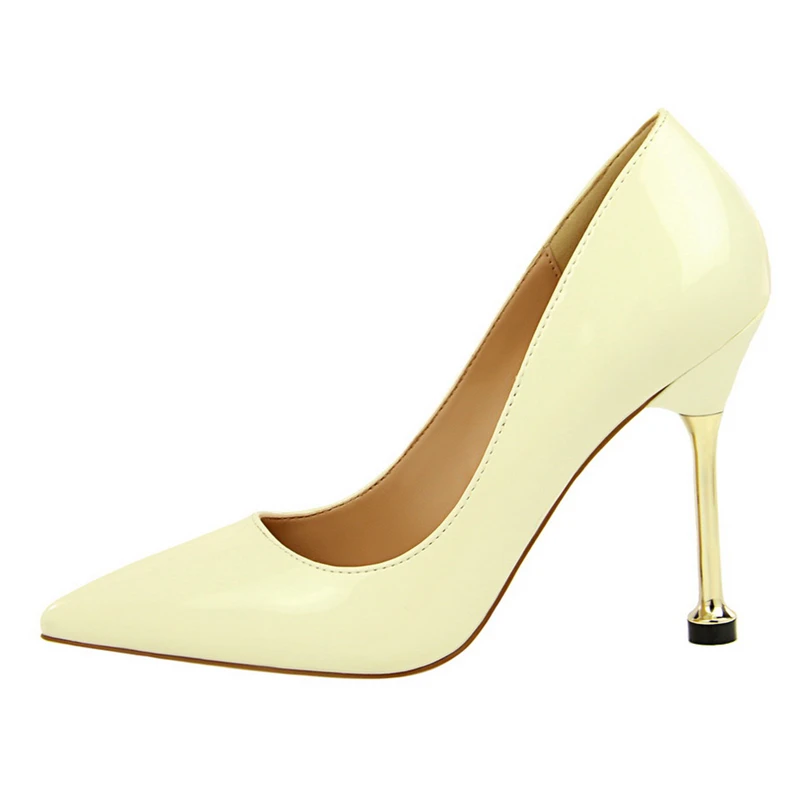 

New Party Pumps Women Wedding Pumps Shoes Woman 2018 Concise Women's Shallow Bridal High Heels Ladies Shoes DS-A0153