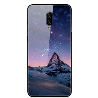 glass case for oneplus 6t phone case phone shell phone cover back bumper star sky pattern