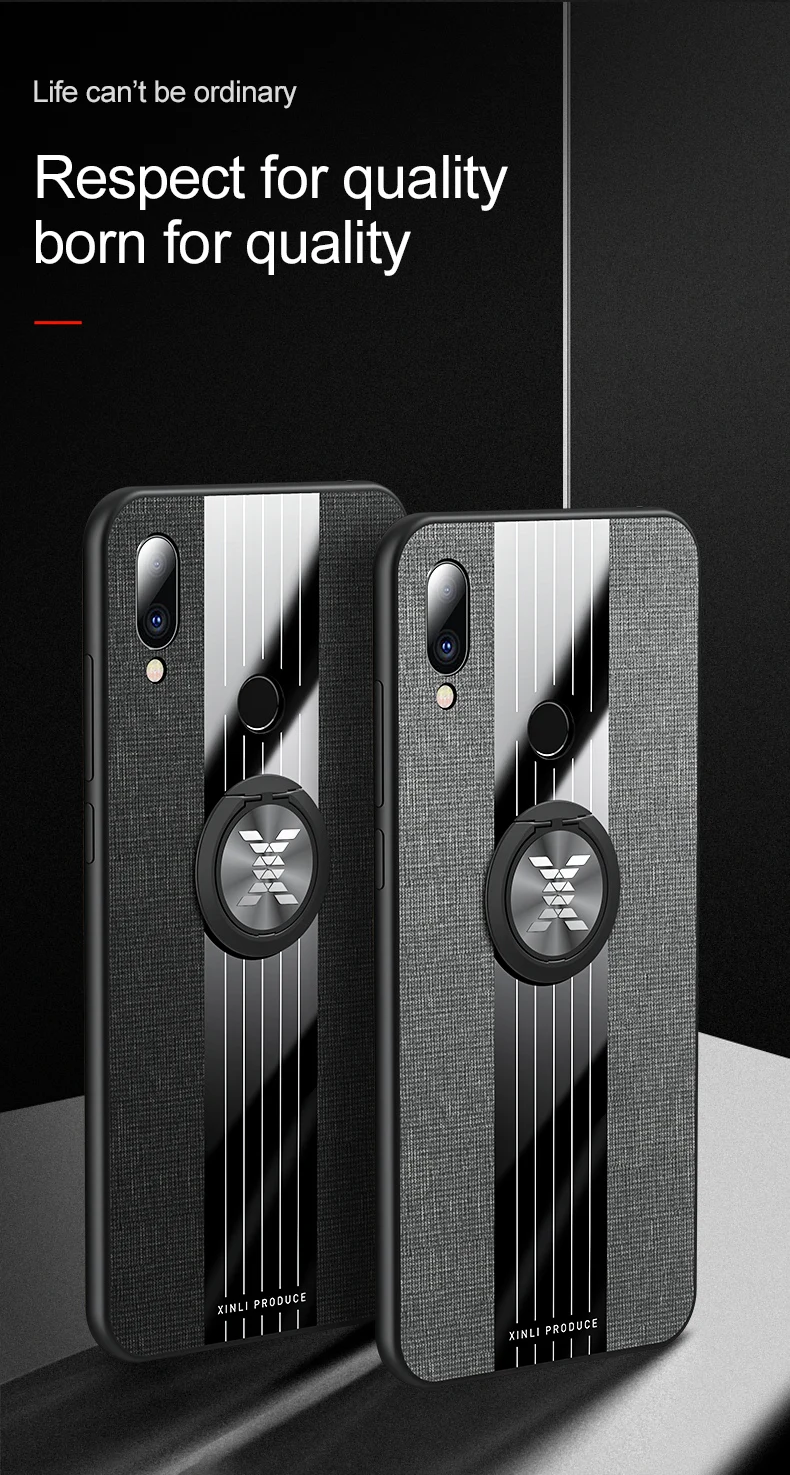 Для meizu Note 9 8 чехол Роскошная жесткая ткань с кольцом магнитный штатив тонкая защитная задняя крышка для meizu m9 note note9 note 8