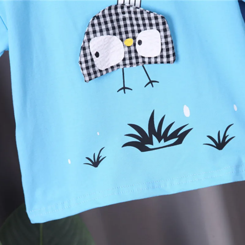 

Summer Kid Casual T-Shirt Shorts 2Pcs/sets Baby Boy O-Neck Cotton Clothes New Infant Toddler Fashion Children Cartoon Tracksuits