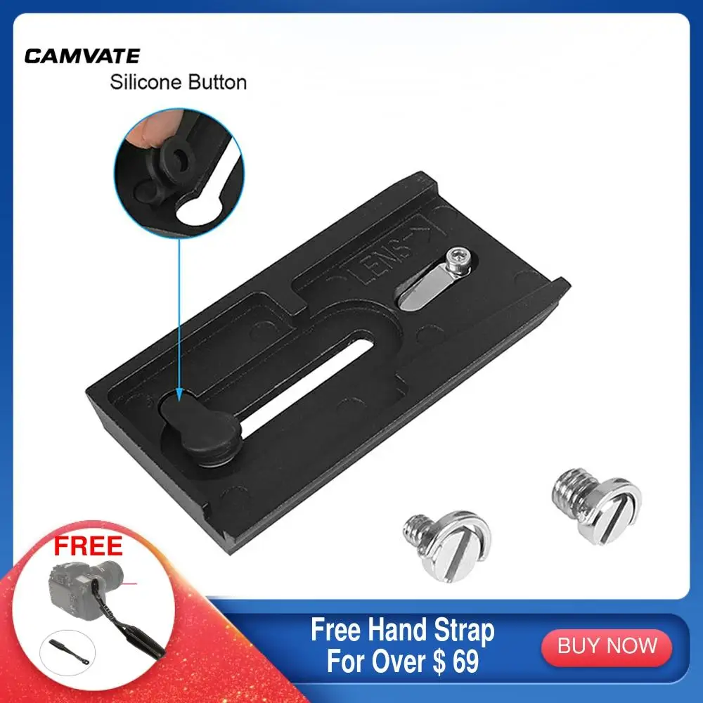 

CAMVATE Standard 501PL 90mm/120mm Quick Release Plate With 1/4" & 3/8" Camera Screws For Manfrotto 501/500AH/502AH/503HDV/504HD