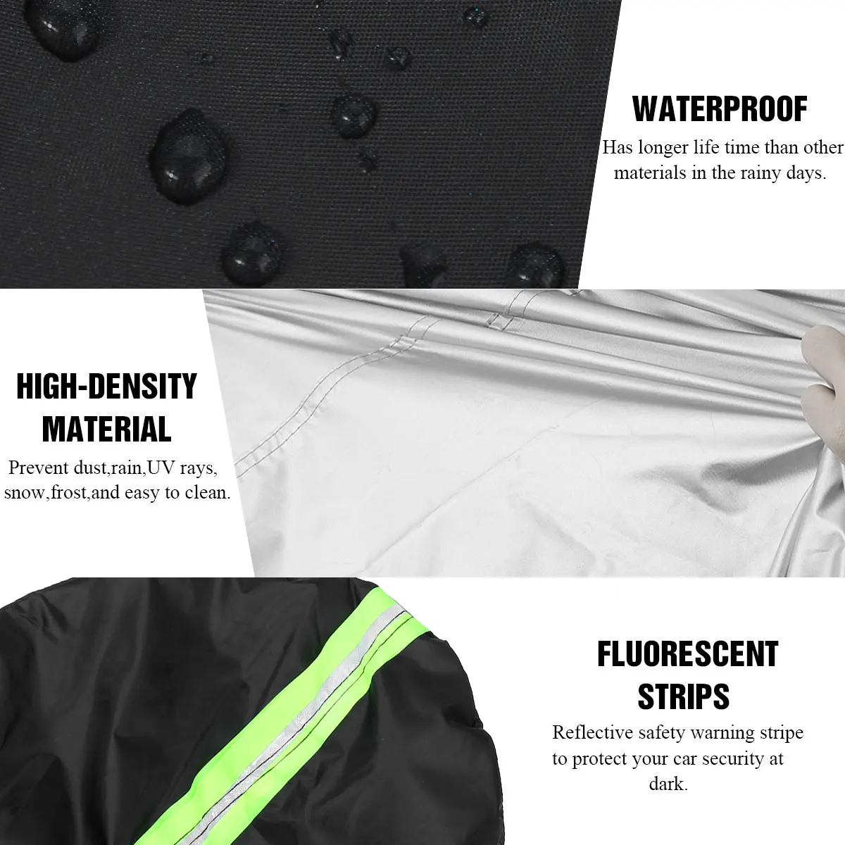 Чехол для автомобиля 190T универсальный водонепроницаемый от снега пыли УФ размер
