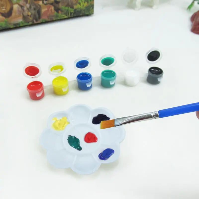 

55 Pcs/Set DIY Graffiti Dinosaur Model 3D Painted Hand Coloring Tyrannosaurus 23GD