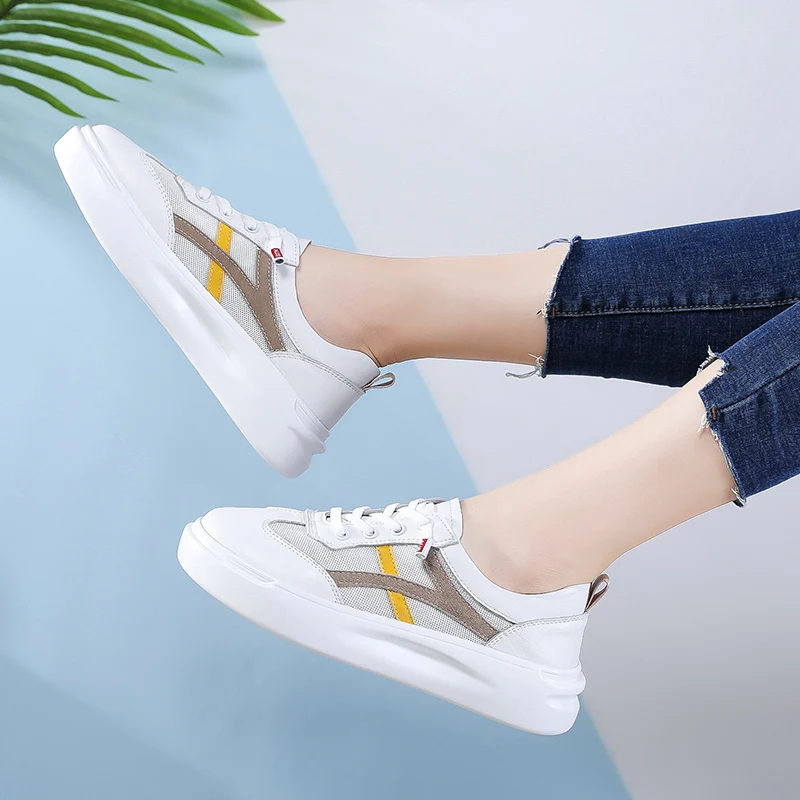 

Breathable Woman Sneaker Mesh Tenis Feminino Summer White Sneakers Femme Light Female Sneakers Women Casual Shoes Dropshipping