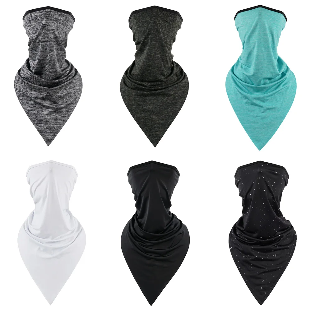 

Triangle Bandana Print Motorcycle Headwear Unisex Windproof Antidust Breathable for Bicycle Hiking Camping Hunting Neck Gaiters