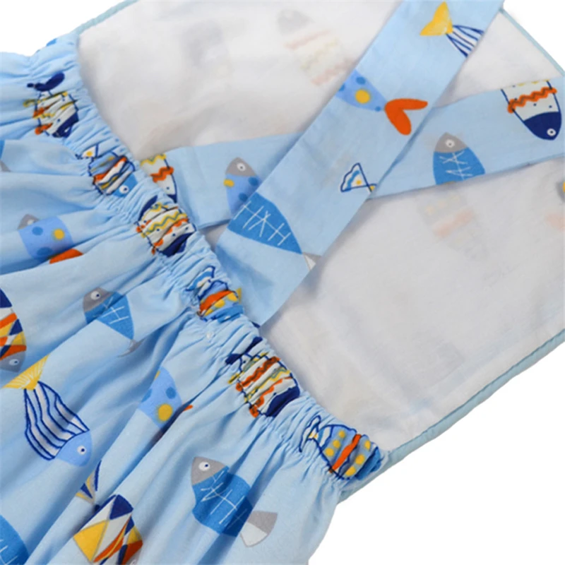 Puresun/модный дизайнерский комбинезон с принтом рыбы для маленьких мальчиков и