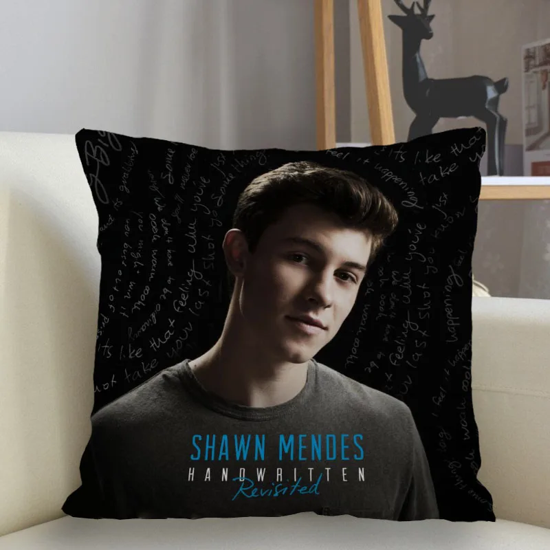 Musife Custom Shawn Mendes Pillowcase Home Decoration 45*45cm Zipper Square Throw Pillow Cover Drop Shipping |