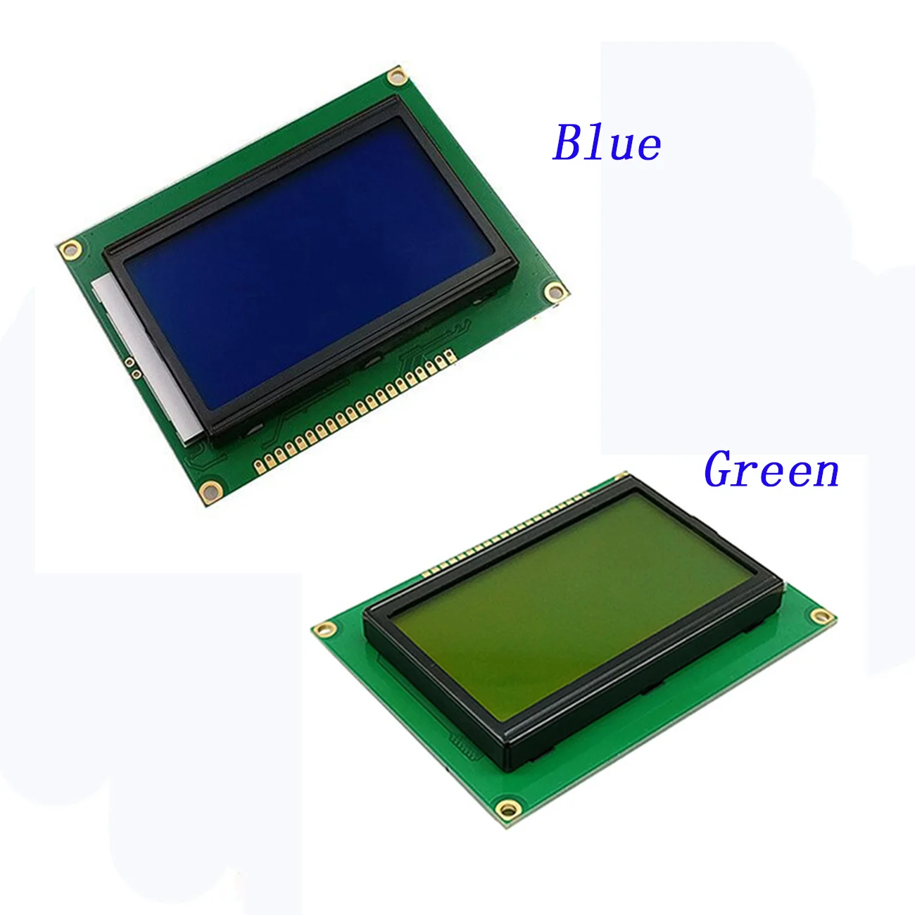 128*64 точки желто-зеленый/Φ 5V синий экран 12864 LCD с подсветкой ST7920 параллельный порт
