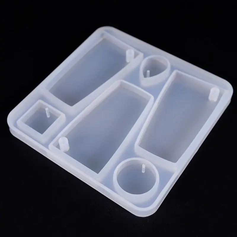 Силиконовая форма для сережек ожерелий подвесок овальное прямоугольное