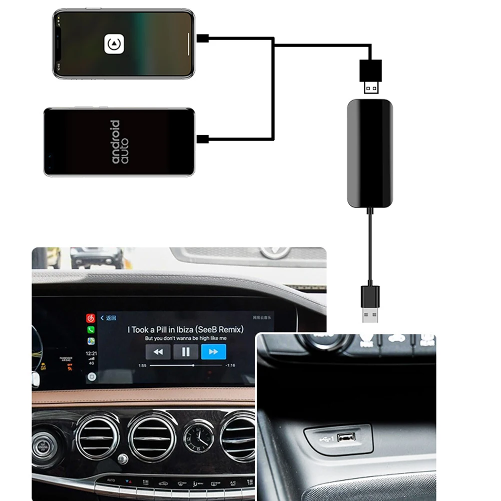 Автомобильный мультимедийный проигрыватель Mini USB для CarPlay Android USB-ключ 4 2 - купить
