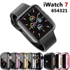Чехол для Apple watch 7, чехол 41 мм, 45 мм, 44 мм, 40 мм, 42 мм, 38 мм, аксессуары, чехол-бампер из ТПУ для iWatch series 3, 4, 5, 6