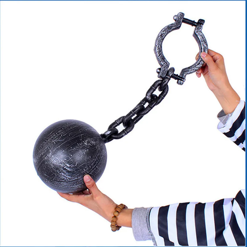 Косплей заключенный реквизит Хэллоуин наручники фетры Пластиковые ужасные