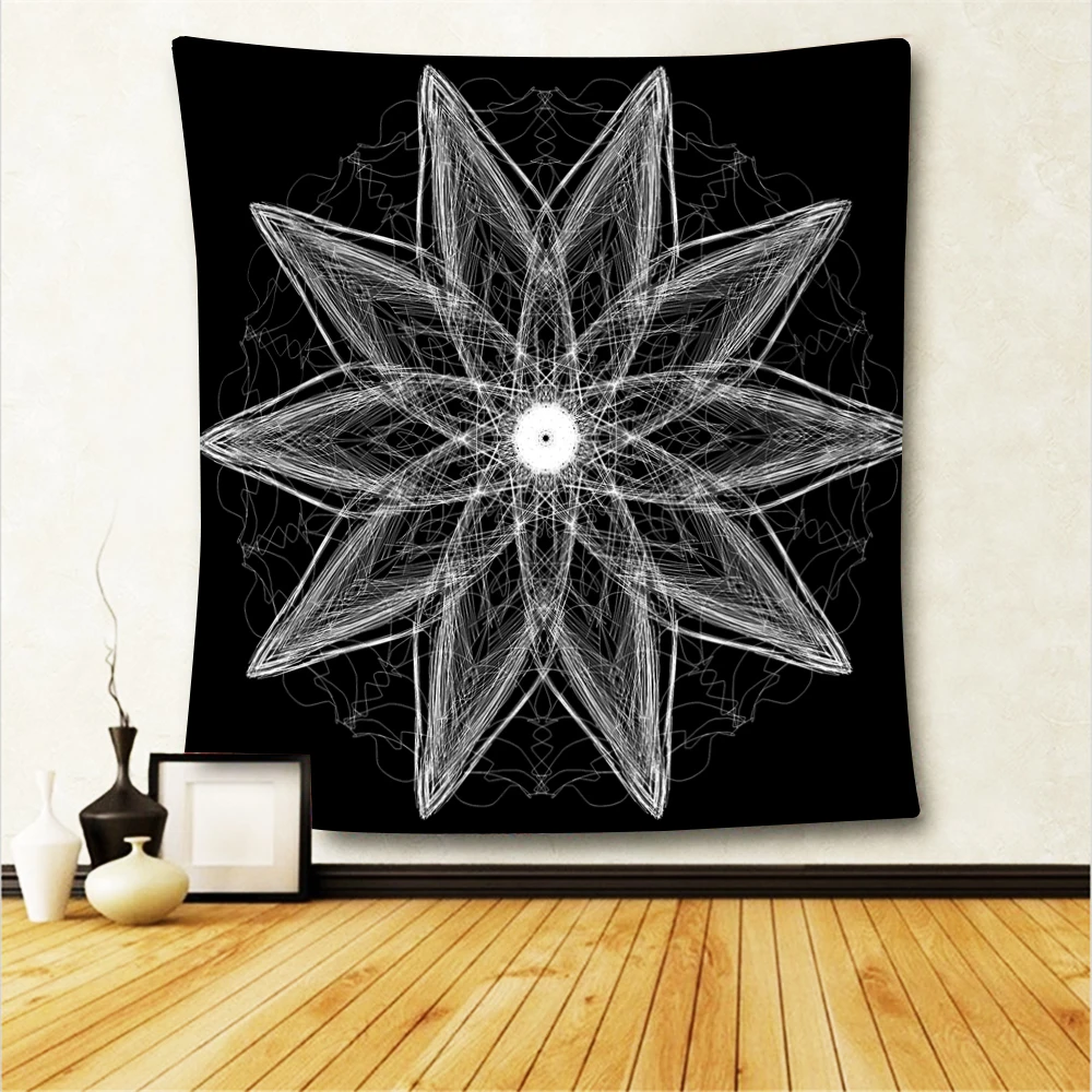 Индии МАНДАЛА ГОБЕЛЕН настенный Sun Moon Таро гобелен ковер психоделические Tapiz Love You
