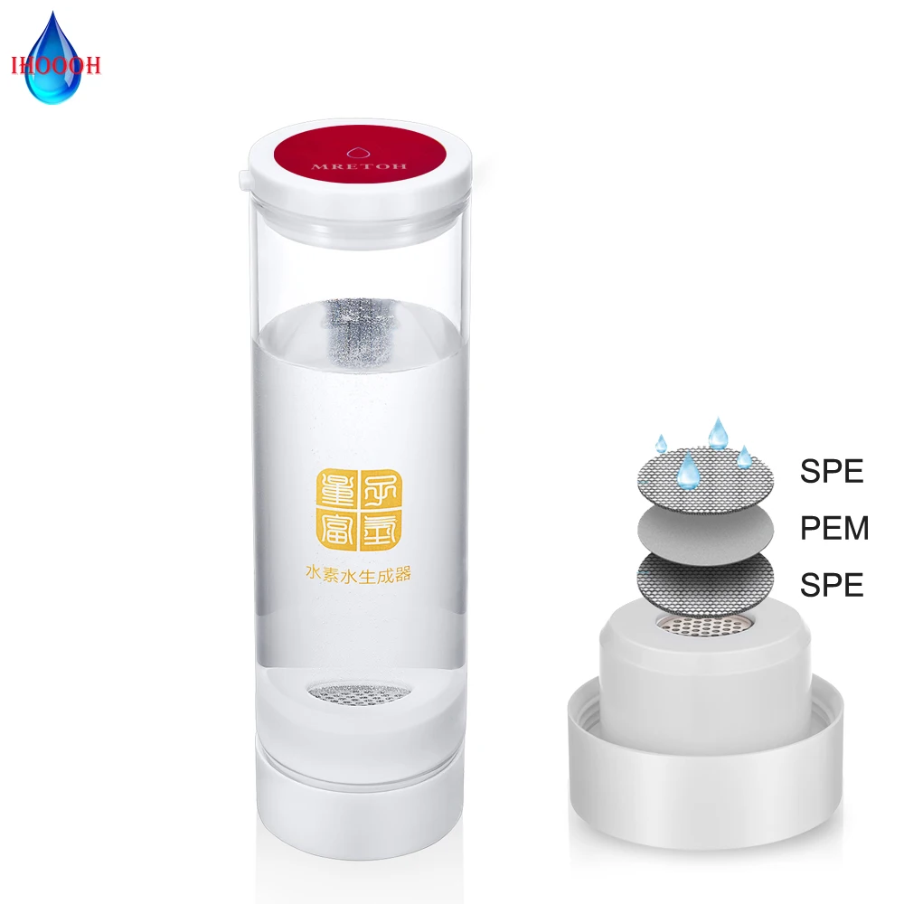 

Ионизатор SPE PEM H2, перезаряжаемая мембрана для электролиза, ОВП, генератор щелочной водородной воды, бутылка 600 мл, чашка для здорового питья