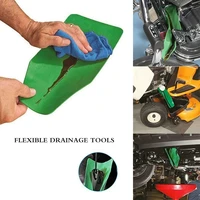 flexible draining tool foldable car oil refueling long mouth funnel gasoline oil additive motorcycle farm machine use