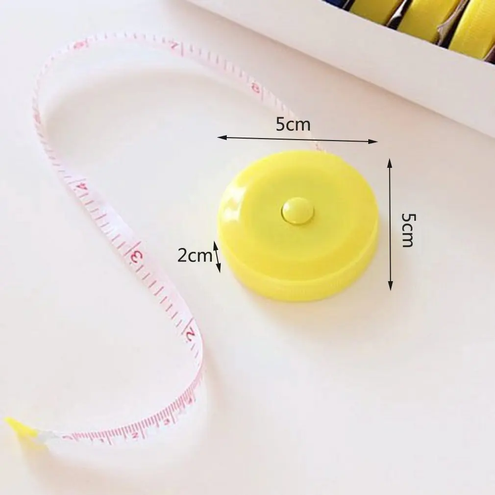 

60-Inch 1.5 Meter Soft and Retractable Tape Measure Body Measurement Tailor Sewing Craft Cloth Dieting Measuring Tape