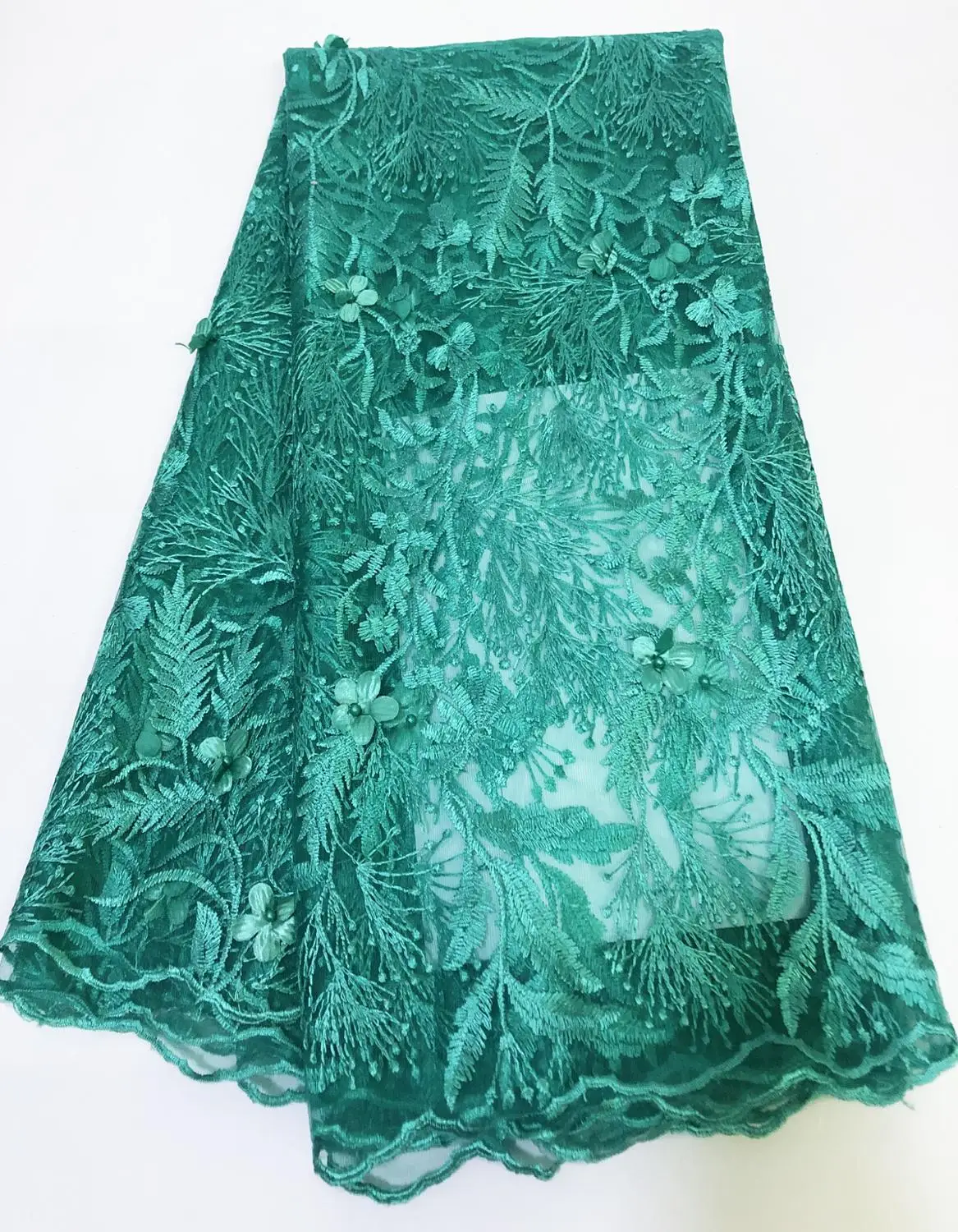 Оптовая продажа африканская кружевная ткань с бусинами дизайнерская вышивка