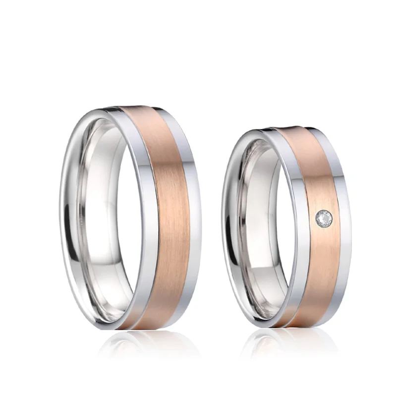 

Western LOVERS Alliance Couple wedding Rings for men and women titanium stainless steel jewelry marriage finger ring