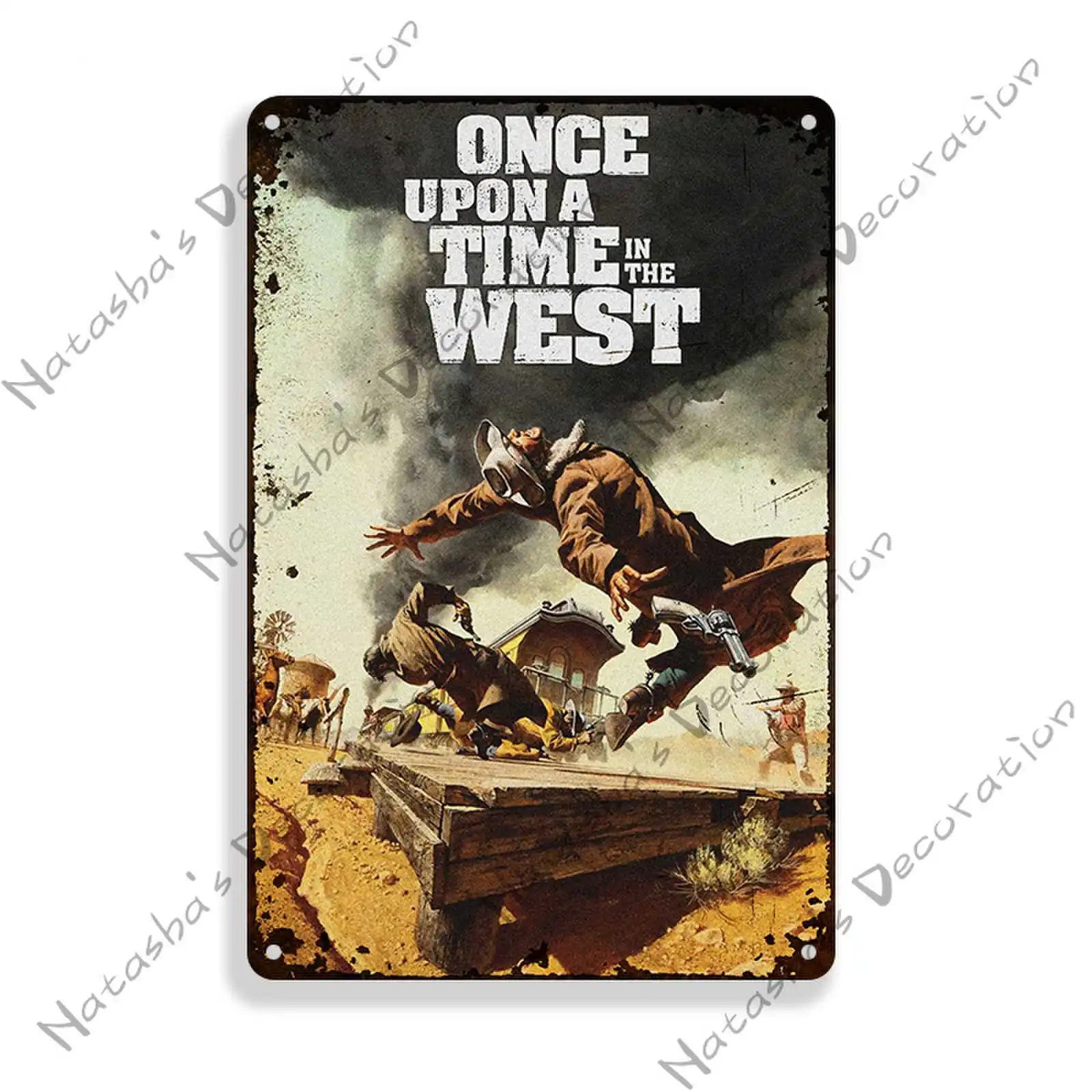 Металлический постер Once Upon a Time in the West металлическая пластина для дома и бара