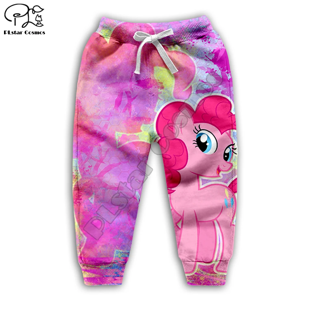 

Kids Clothes set Autumn little pony 3d print baby Girl pink Hoodies Cartoon sweatshirts Coats Cute streetwear Boys Children suit