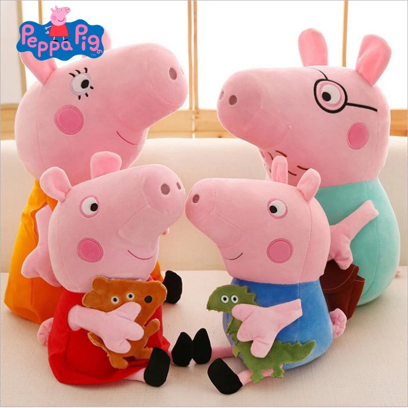 Оригинальные 4 шт./компл. Свинка Пеппа плюшевые игрушки куклы Джордж животные
