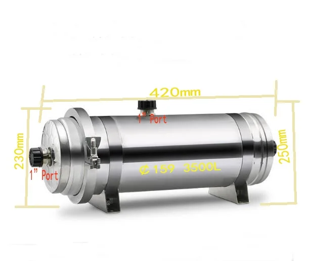 

3500L/h моющийся PVDF UF очиститель воды/фильтр для водопроводной воды/система фильтрации питьевой воды 0,01 мл SUS304 (диаметр 159 мм)