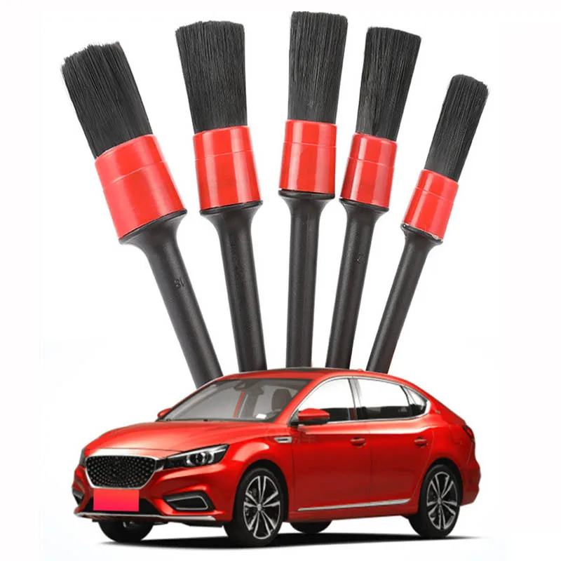 

5pcs Car Detailing Brush Auto Cleaning Set Dashboard Air Outlet Tools Wash External Accessories Narzędzia Do Demontażu Samochodu