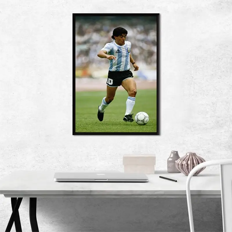 

The Best Pictures of Maradona Picture Wall Poster Modern Style Canvas Print Painting Art Aisle Living Room Unique Decoration