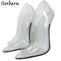 sorbern pointy toe women pump see through pvc ladies shoes high heel stilettos open toe custom color female shoes pump 2020