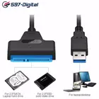 Кабель USB SATA 3, адаптер Sata-USB 3,0 до 6 Гбитс, поддержка внешнего жесткого диска 2,5 дюйма SSD HDD, 22-контактный кабель Sata III A25 2,0