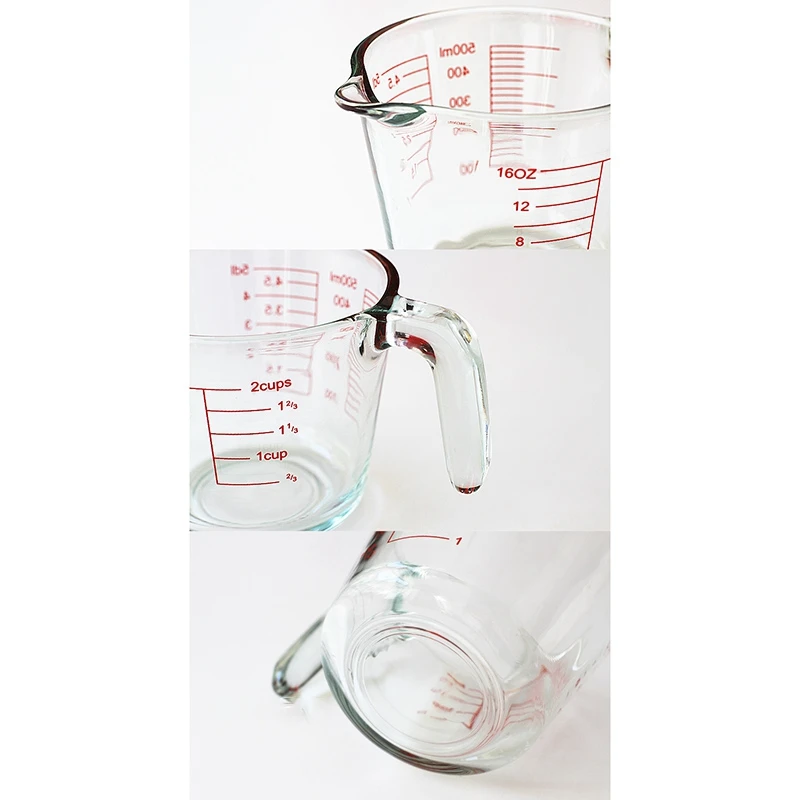 

Kitchen Thickened Glass Graduated Measuring Cup