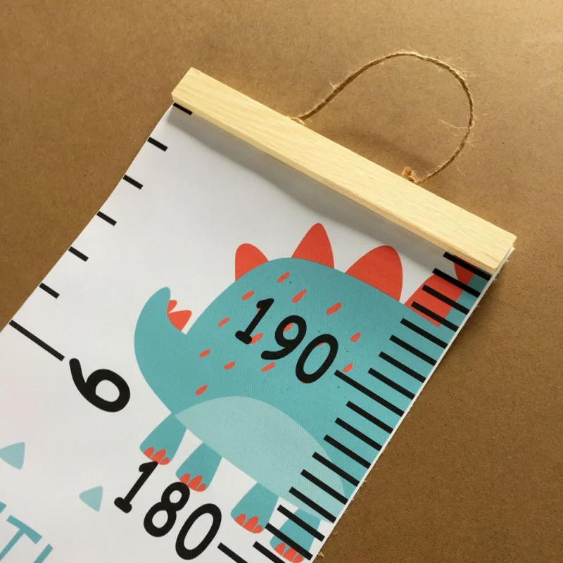 Висит полотно высота график роста детей Настенный декор линейка с деревянной