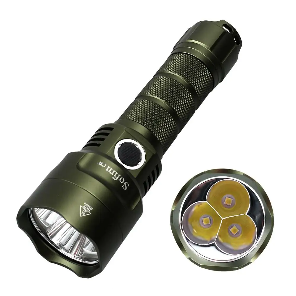NEW Color Sofirn C8F LED Powerful Flashligh Cree XPL 3500ml Lantern 21700 Rechargeable Super Bright Torch Green Brown | Лампы и