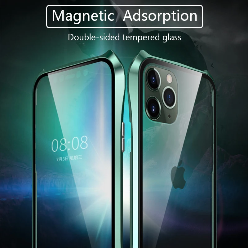 Для iPhone 11 Pro Max чехол Магнитный для 360 противоударный бронированный iPhone11 Чехол |