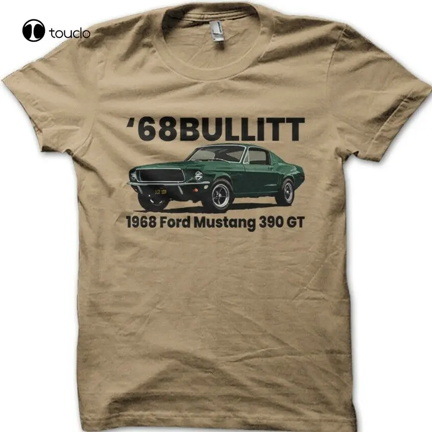 

Ретро футболка с принтом Стив м 68 Bullitt Mustang 390 Gt