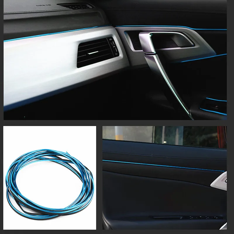 5 м автостайлинг универсальные DIY внутренние молдинги для Cadillac XTS SRX ATS CTS/Renault Koleos