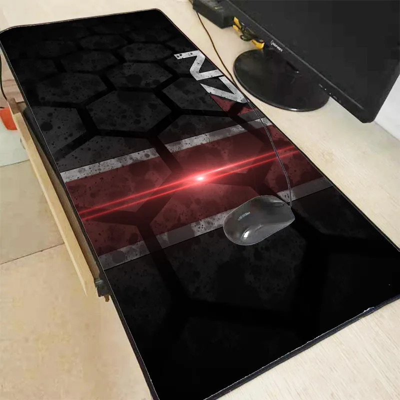 

Большой игровой коврик для мыши XGZ с крупным эффектом N7 с логотипом, нескользящий коврик для мыши для компьютерных геймеров, коврик для мыши ...