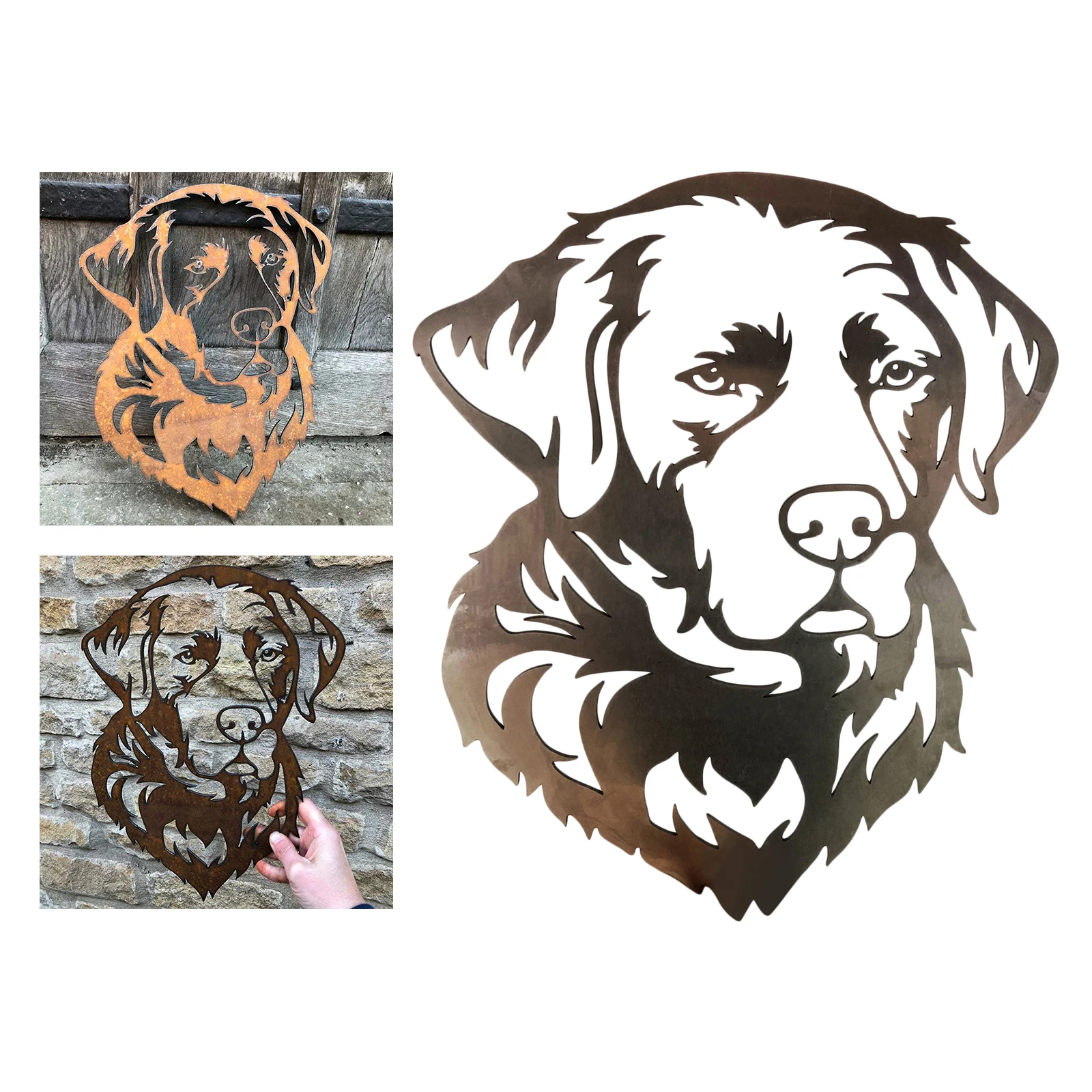 

Silhouette Steel Garden Dog Shape Yard Decor Ornaments for Decorative House